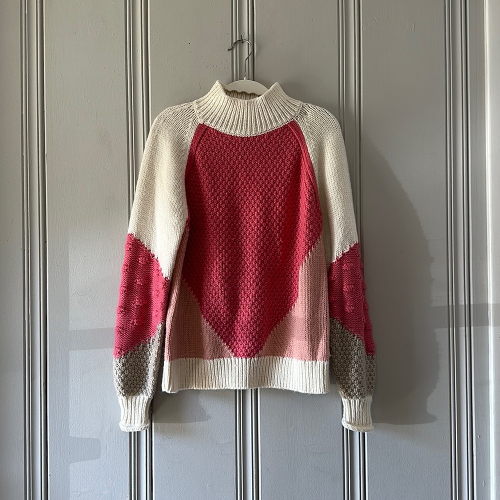 Multi Colored Pink Sweater